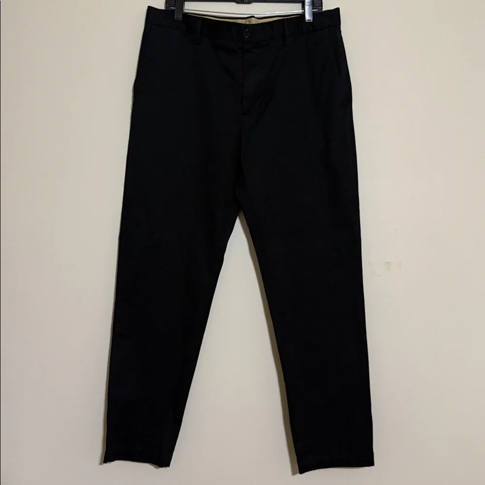 Banana Republic Men's black chino Pants tapered 36X32 casual office grandpa Y2K